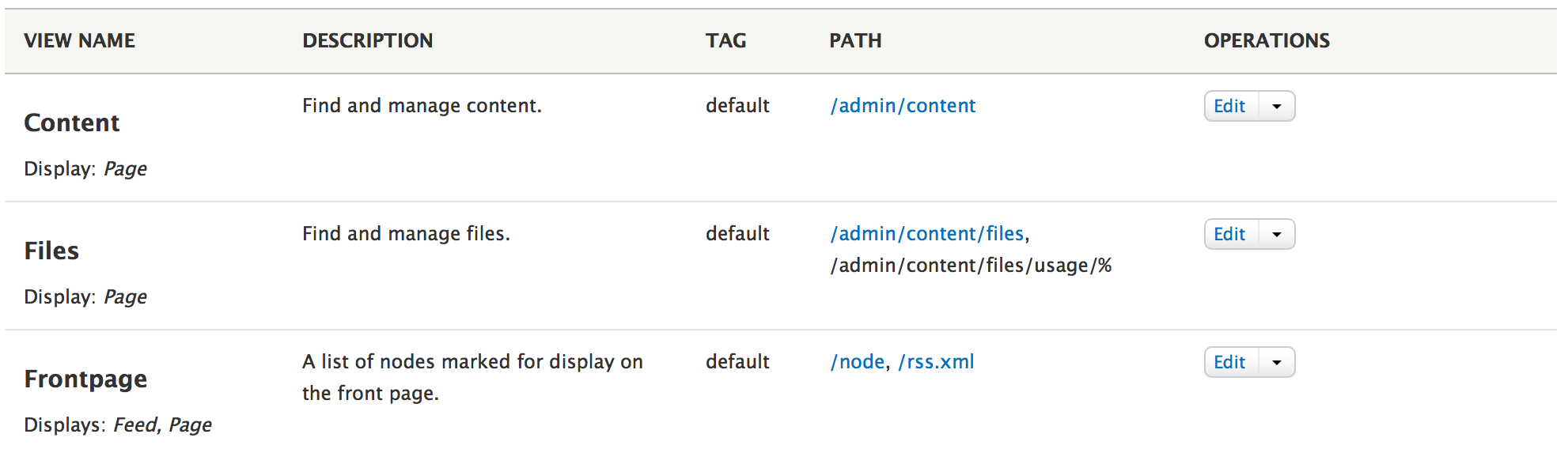 View name with margin-top